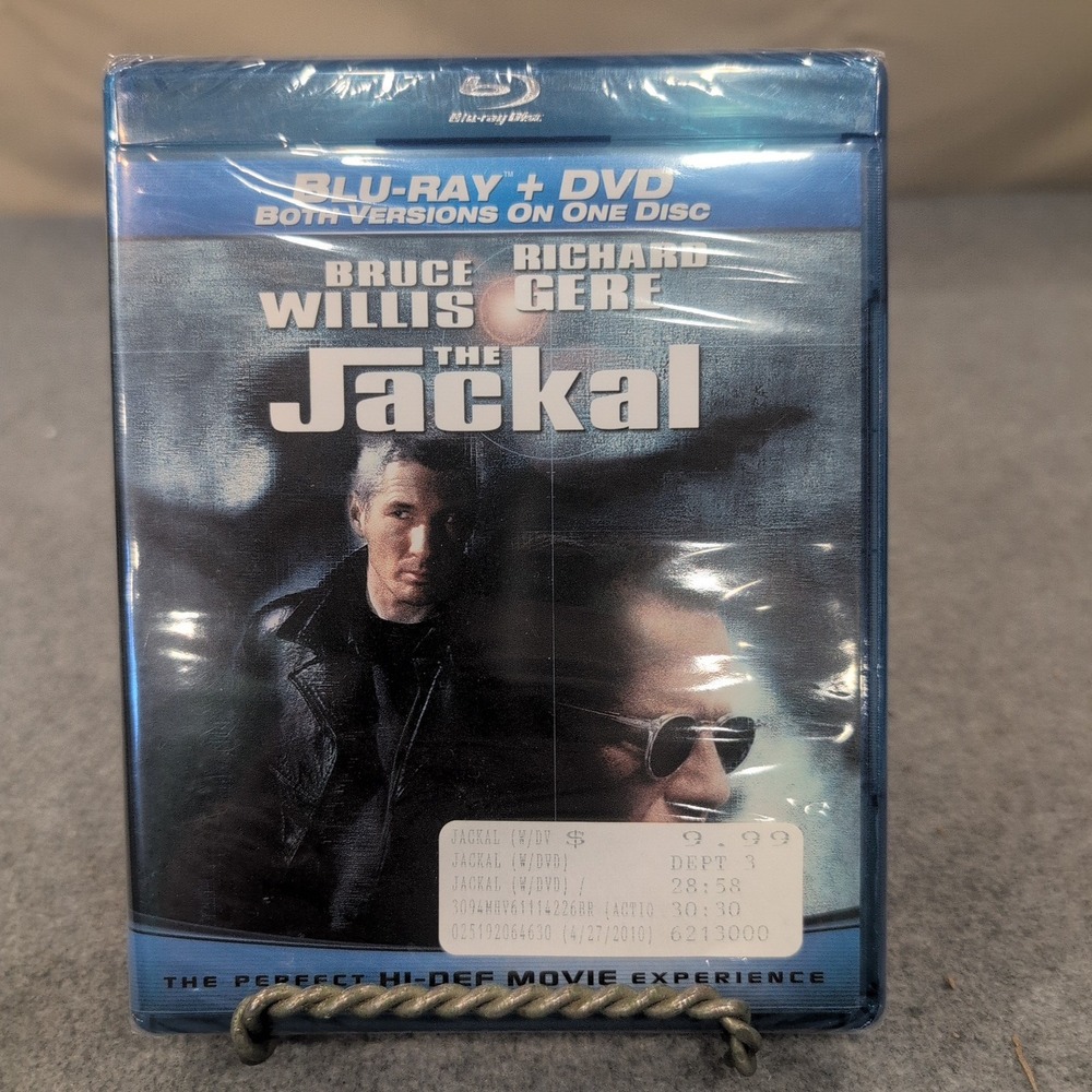 The Jackal Blu-ray DVD Combo Bruce Willis Richard Gere 1997 Action Thriller NEW - Picture 1 of 2